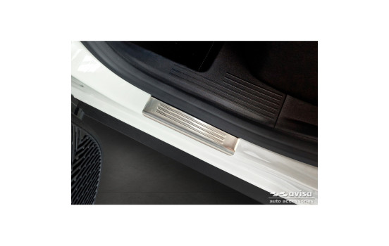 Molduras de umbral de puerta de acero inoxidable Avisa compatibles con Dacia Duster III 2024-, Imagen 4