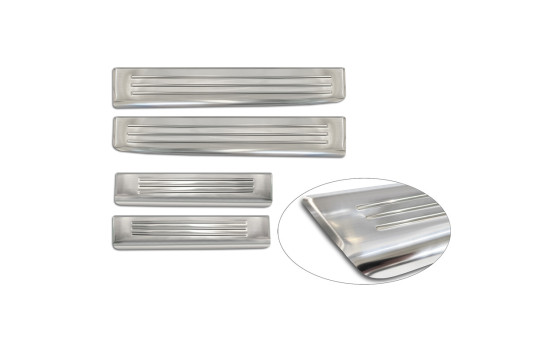 Molduras de umbral de puerta de acero inoxidable Avisa compatibles con Dacia Duster III 2024-, Imagen 5