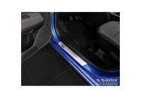 Molduras de umbral de puerta de acero inoxidable compatibles con Dacia Sandero III 2020 (incl. Stepway 'Lines') 
