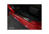 Molduras de umbral de puerta de acero inoxidable negras Toyota Corolla XII Sedán/Hatchback/Touring Sports 5 puertas 