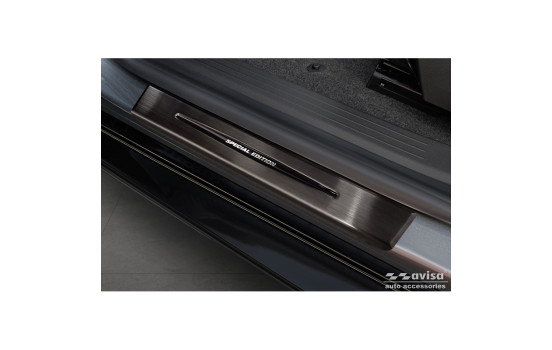 Molduras de umbral de puerta de acero inoxidable negro aptas para Renault Megane E-Tech 2022- - 'Edición especial&#, Imagen 2