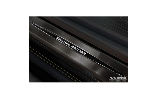 Molduras de umbral de puerta de acero inoxidable negro aptas para Renault Megane E-Tech 2022- - 'Edición especial&#, Imagen 3