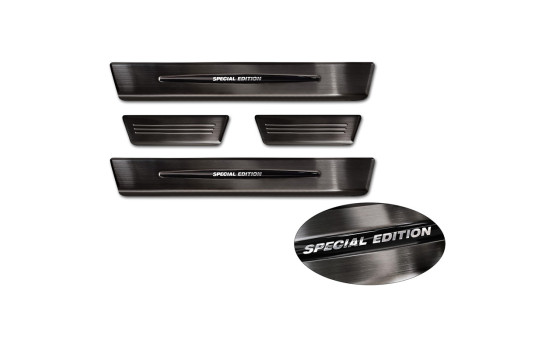 Molduras de umbral de puerta de acero inoxidable negro aptas para Renault Megane E-Tech 2022- - 'Edición especial&#, Imagen 5