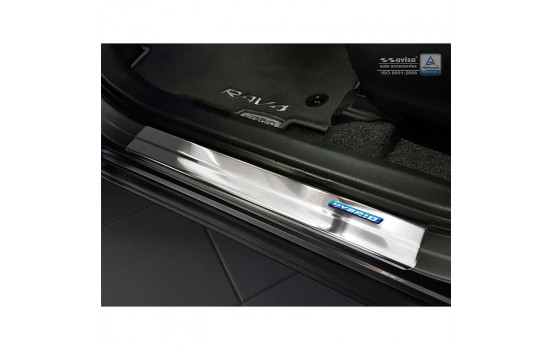 Molduras de umbral de puerta de acero inoxidable Toyota C-HR 2016- - 'Híbrido' - 4 piezas