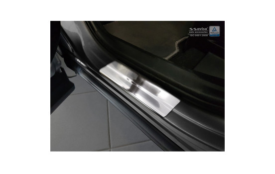 Molduras de umbral de puerta de acero inoxidable Toyota C-HR 2016- - 'Híbrido' - 4 piezas, Imagen 3