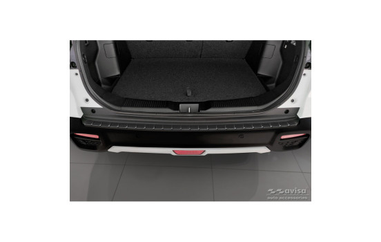 Protector de parachoques trasero de acero inoxidable negro apto para Suzuki S-Cross II 2022 - 'Ribs', Imagen 3