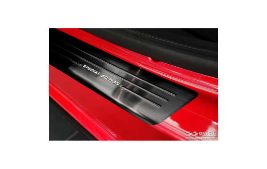 Umbrales de puerta de acero inoxidable negros compatibles con Renault Arkana 2020- - 'Edición especial' - 4 pie, Imagen 3