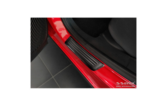 Umbrales de puerta de acero inoxidable negros compatibles con Renault Arkana 2020- - 'Edición especial' - 4 pie, Imagen 4