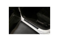 Molduras de umbral de puerta universales 'Glossy Black' Aluminio/Negro - 2 piezas - 54 x 4 cm