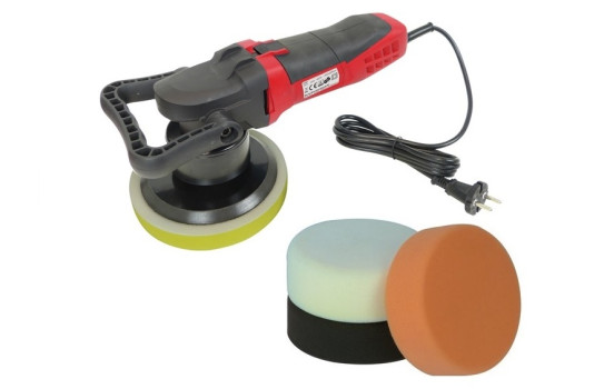 Pulidora excéntrica de doble acción que incluye 4 almohadillas de pulido