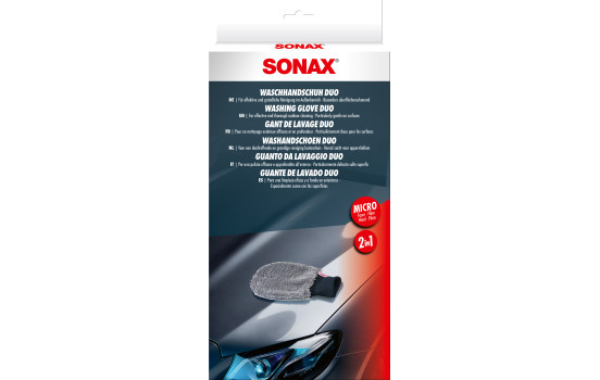 Guantes de lavado de microfibra Sonax (dúo)