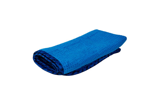 Toalla de microfibra para vidrio y ventanas Chemical Guys, tejido gofrado, azul, 24 x 16 pulgadas