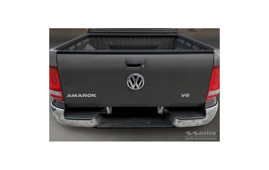 Moldura de aluminio para portón trasero de camioneta Volkswagen Amarok 2010 (negro), Imagen 2