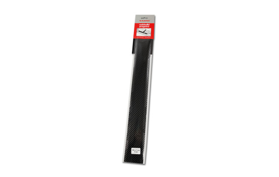 Molduras universales para umbrales de puerta - Película de carbono negra - 2 piezas - 50 x 7 cm, Imagen 3