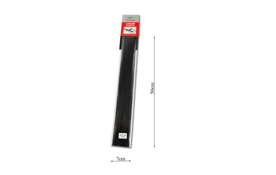 Molduras universales para umbrales de puerta - Película de carbono negra - 2 piezas - 50 x 7 cm, Imagen 4