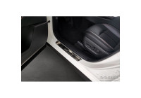 Molduras de umbral de puerta de acero inoxidable negro compatibles con Mazda CX-60 (KH_) 2022- 'Performance Special 