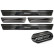 Molduras de umbral de puerta de acero inoxidable negro compatibles con Mazda CX-60 (KH_) 2022- 'Performance Special , Miniatura 5