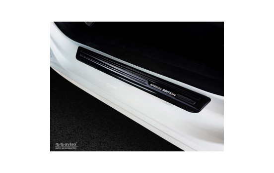 Molduras de umbral de puerta de acero inoxidable negro Peugeot 508 II Sedán/SW 2019- 'Edición Especial' - 4 pi