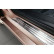 Molduras de umbral de puerta de acero inoxidable aptas para Fiat 500e Berlina 3 puertas 2020 - 2 piezas