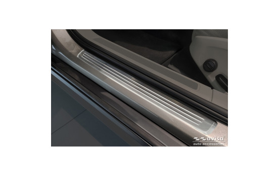 Molduras de umbral de puerta de acero inoxidable aptas para Volvo V90 y V90 Cross Country 2016- - 'Líneas' - 4 , Imagen 2