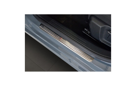 Molduras de umbral de puerta de acero inoxidable compatibles con Opel Corsa F HB (incl. e-Corsa 2019-2023 y FL 2023- 