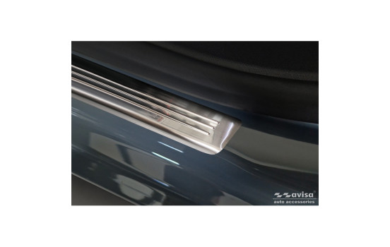 Molduras de umbral de puerta de acero inoxidable compatibles con Opel Corsa F HB (incl. e-Corsa 2019-2023 y FL 2023- , Imagen 2