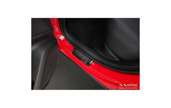 Molduras de umbral de puerta de acero inoxidable negro aptas para Audi Q2 Facelift 2020 - 'Edición especial' - , Imagen 3