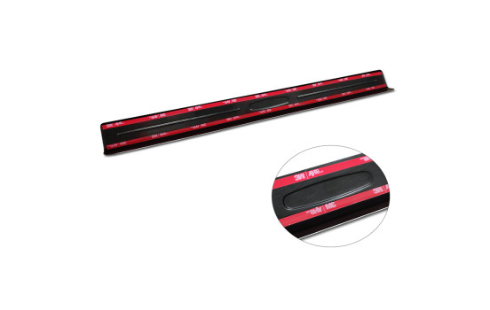Molduras de umbral de puerta de acero inoxidable negro brillante aptas para Volkswagen Multivan T7 2021- 'Híbrido&#, Imagen 5