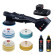 Juego de pulidora excéntrica Rupes HLR15/CB2/BAS iBrid Bigfoot de 125 mm, 18 V, 5 Ah, iones de litio