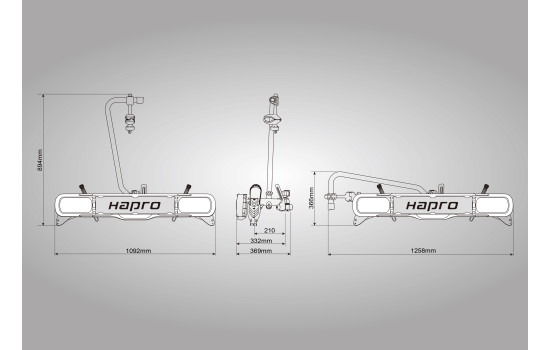 Hapro Atlas Active 1 bicycle carrier 13-pin - 1 bicycle, Image 5