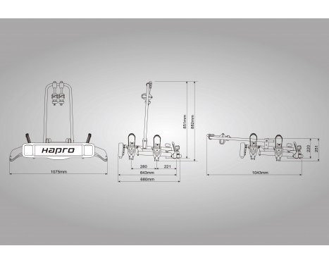 Hapro Atlas Active 2 bicycle carrier, Image 4