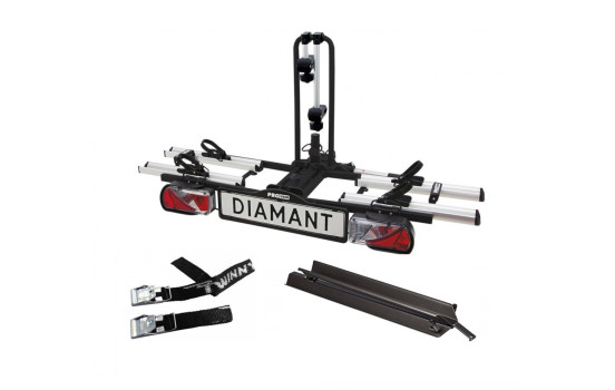 Pro-User Diamant 2 bike carrier + Loading ramp and storage cover - 2 bikes