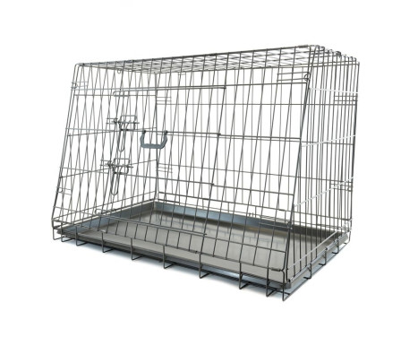 Foldable Angled Dog Crate - Medium - 76x56x54cm