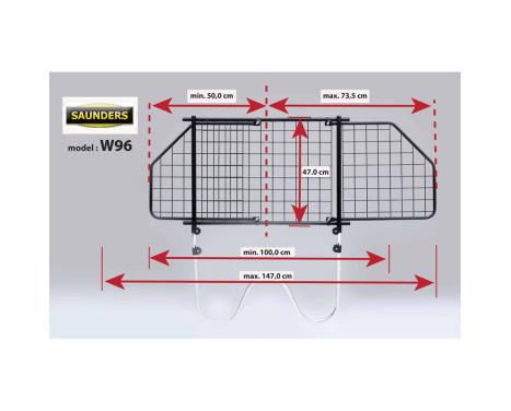 Saunders Universal Dog Barrier W-Wire 41cm->, Image 3