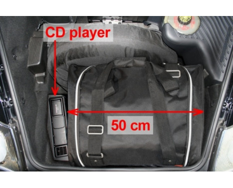 Travel bag set Porsche 911 (997) 2WD + 4WD with CD-changer in luggage space 2004-2012 coupé / cabrio, Image 2