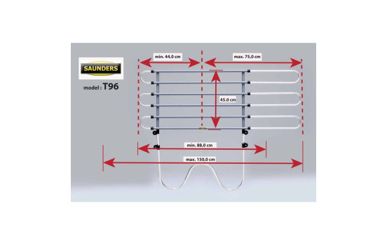 Saunders Universal Dog Rack W-Tube 41cm->, Image 3
