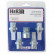 H&R Wheel lock set M12x1.50 flat - 4 lock nuts incl. Adapter