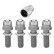 McGard Carriage Bolt Set M14x1.50 - Convex R14 - Length 28.3mm (19mm head)