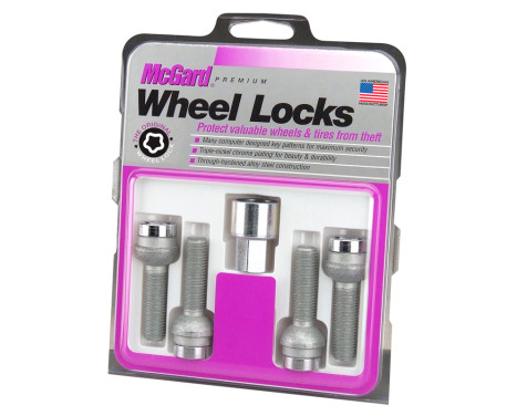 McGard Lock Bolt Set M14x1.50 - Bolconian - Length 45mm (17mm head), Image 3