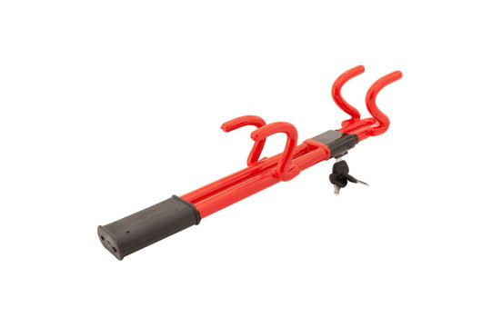 Universal Anti-theft Steering Wheel Lock 'Heavy Duty' - Red, Image 2