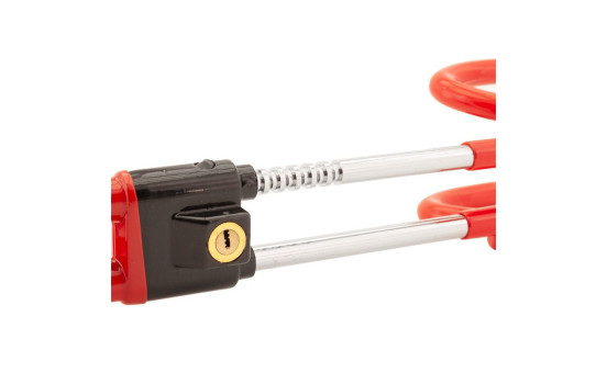 Universal Anti-theft Steering Wheel Lock 'Heavy Duty' - Red, Image 3