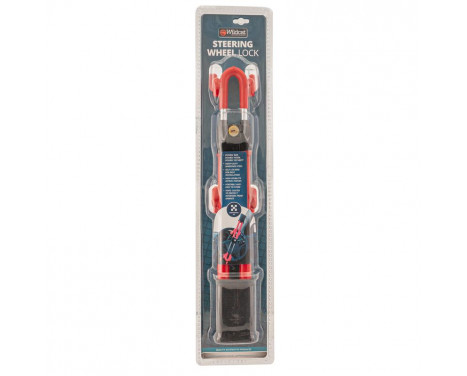 Universal Anti-theft Steering Wheel Lock 'Heavy Duty' - Red, Image 5