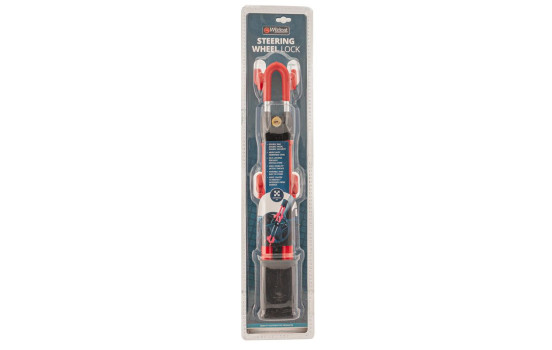 Universal Anti-theft Steering Wheel Lock 'Heavy Duty' - Red, Image 5