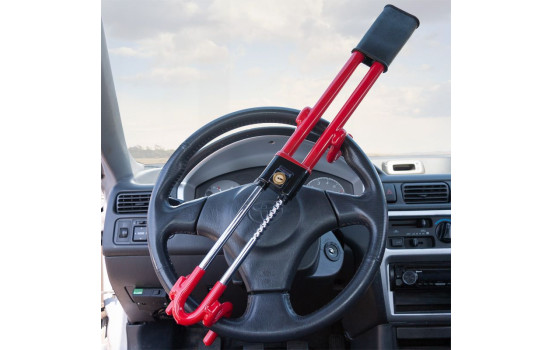 Universal Anti-theft Steering Wheel Lock 'Heavy Duty' - Red, Image 6