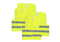 Carpoint Safety Vest Combi Set 2xSmall + 2xExtra Large