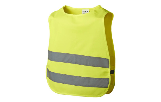 Yellow safety vest for children