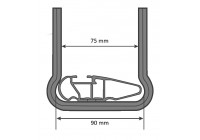 U-Bolt kit XXL (only in combination with Hapro roof box with easyfit)