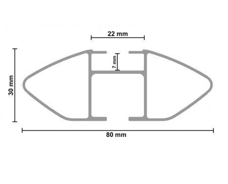 G3 Low-Noise Wingbar roof rack set, Image 8