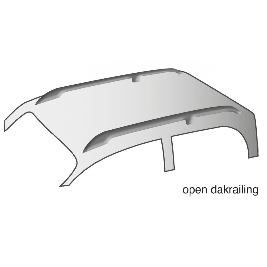 Twinny Load roof racks Alu Driver U01 With open roof rails Winparts