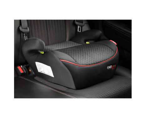 Carkids I-Size Booster Seat Alex 125-150cm Black/Red, Image 2